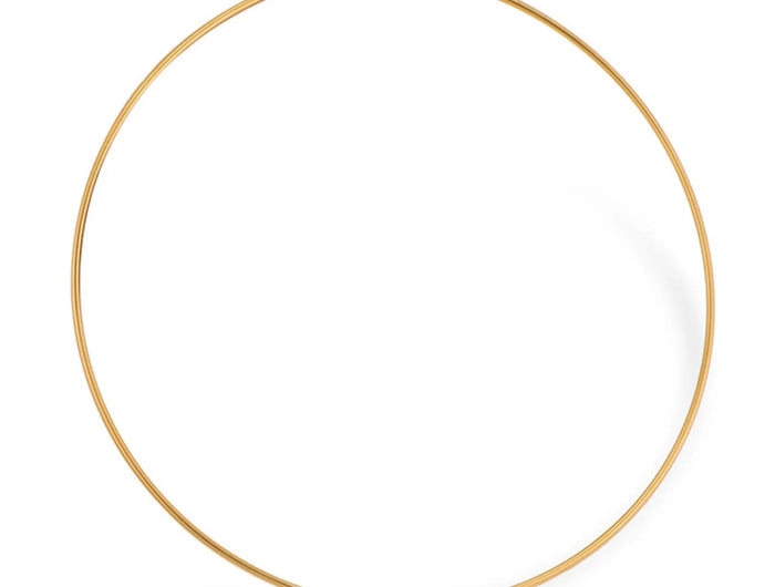 304 Stainless Steel Collar Neck Ring Necklace For Men Women Round Handmade DIY Jewelry Can be opened 43cm(16 7/8") long, 1 Piece PlatiNum
