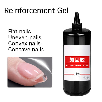 1000ML Super Shiny Top Coat Nail Art Gel Varnish Semi Permanent Soak Off No Wipe UV Gel Varnish Shining Clear Top Coat