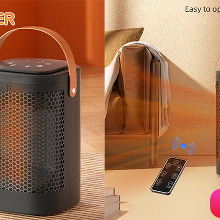 Portable Heater Electric Fan Heater Mini Radiator Desktop Warmer Machine For Winter PTC Ceramic Heating For Home Bedroom Office