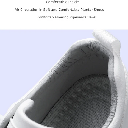 Men's Flat Casual Shoes Spring Breathable Soft-Sole Anti-Slip Outdoor Walking Shoes Youth Fashion White Shoes Sports Board Shoes