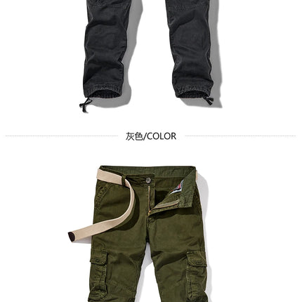 Taglia 28-40 pantaloni tattici militari da uomo tuta lavata multitasche da uomo pantaloni larghi in cotone pantaloni cargo maschili per uomo pantaloni uomo