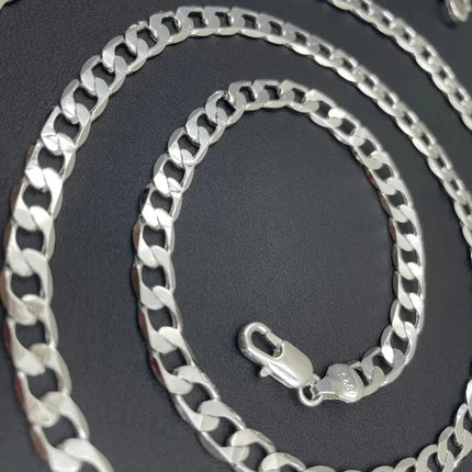 Wholesale 925 Sterling Silver Necklace 2-12mm Width 40-75cm Long Chain Lobster Clasp Men and Women Engagement Jewelry PlatiNum