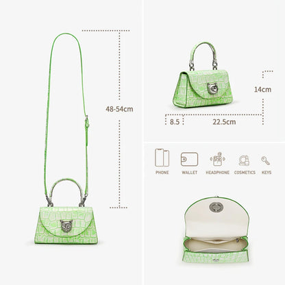 BAFELLI 2025 NUOVA BORSA DA DONNA DESIGNER ORIGINALE MARCA DI LUSSO CAT CASUAL STYLE TREND BORSA BORSA IN PELLE CROCODILE