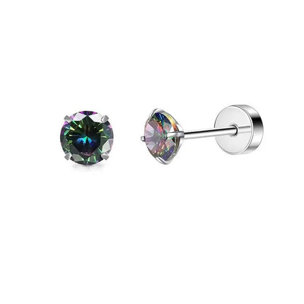 2 pz/set In Acciaio Inox Cuore Luna Earbone Della Vite Della Vite Della Sfera Orecchini con perno per Le Donne di Modo Dell'orecchio Trago Cartilagine Body Piercing platinumshop