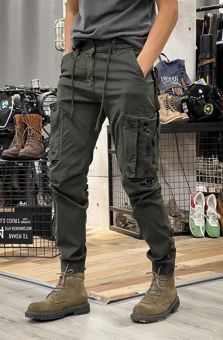 2025 New Men's Cargo Pants Tactical Military Work Pants Outdoor Jogger Casual Trousers Straight Leg Spring Autumn Utility Pants