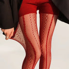 Rayé d'un rouge vineux / Taille unique