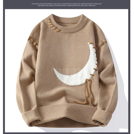 2025 Korean Style Men Women Sweater Knitted Trendy Youth Student Style Knitwear Top Casual Warm Crew Neck Knitted Pullover 4XL-M