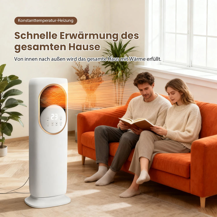 5‑in‑1 Tower Heating and Cooling Fan, Ptc Ceramic Fast Heating, Ultrasonic Nano Humidification, Uv Sterilization, 180 ° ‑Wide‑Angle‑Airflow for Home