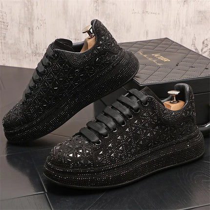 Luxury Royal Style Mens Wedding Dress Shoes Spring Handmade Embroidery Pattern Exotic Designer Loafers Fashion Casual sneaker