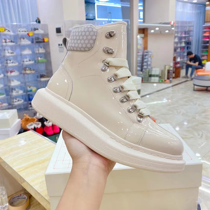 Men Platform Casual Shoes Oversized High-top Sneakers Fashion Motorcycle Boots Comfortable Ankle Boots Fashion Sports Shoes