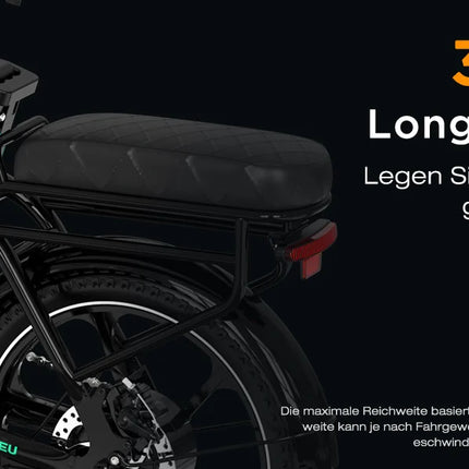 Bicicletta elettrica HITWAY, E-Bike pieghevole, Bici da città, Batteria al litio 36V/13Ah, Autonomia elettrica fino a 35-90 km
