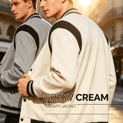 Men Color Block Varsity Jacket Fleece Lined Long Sleeve Button Baseball Coat Retro Swag Streetwear Casual Outerwear Y2K Clothes