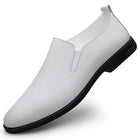 Mocassini comodi in pelle bovina da uomo neri classici alla moda di marca scarpe Casual in pelle con suola morbida traspirante cava estiva da uomo