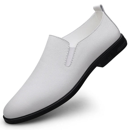 Mocassini comodi in pelle bovina da uomo neri classici alla moda di marca scarpe Casual in pelle con suola morbida traspirante cava estiva da uomo