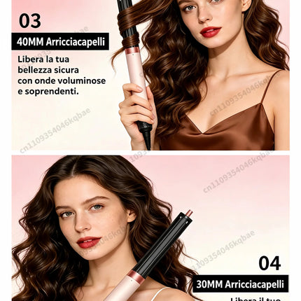SenCiciMen 6-in-1 Air Multi-Styler & Hair Dryer Brush With Auto-Wrap Curlers 1500W Powerful Blow Dryer with Negative Ions  Fast Drying, Curling, Volumizing & Straightening Gift for Women