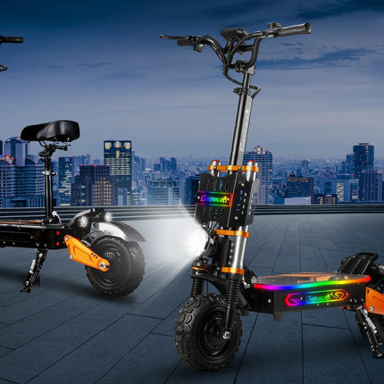 Monopattino Elettrico Cheevalry S11PRO con Doppio Motore 2*3000W, Batteria 60V43AH, Pneumatici Fuoristrada da 11 Pollici