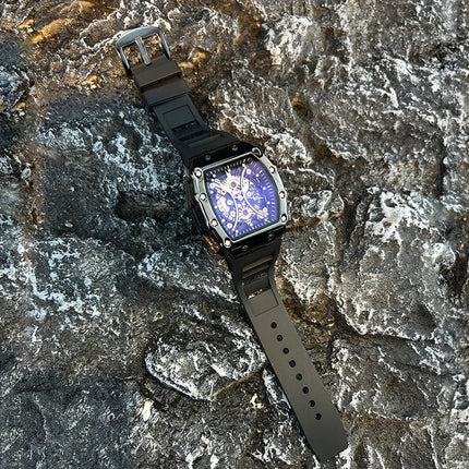 Orologio da uomo leggero marchio di lusso quadrante barile di vino orologio sportivo alla moda con bagliore notturno orologio calendario Reloj L146 platinumshop