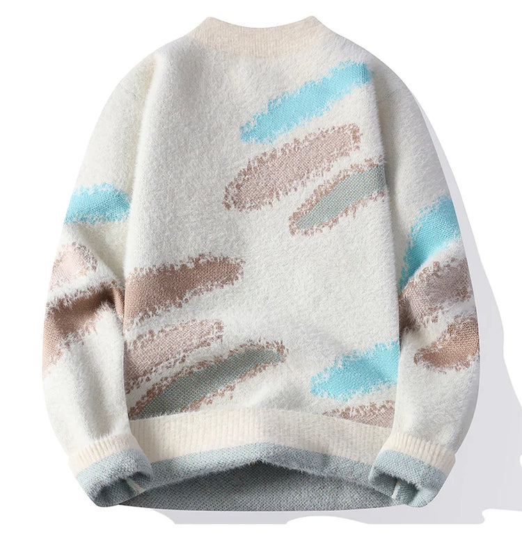 Men's New Fall and Winter Sweater Bottoming Shirt Men's O Neck Design Comfortable Lazy Windproof Warm Pullovers Men's R126