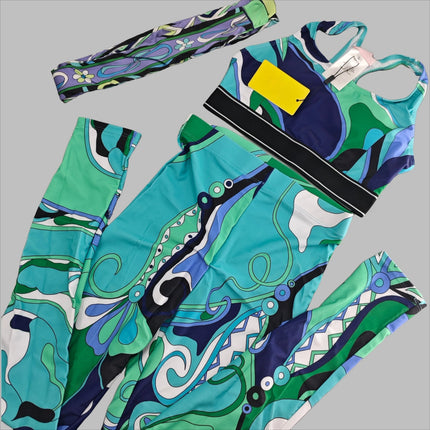 Nuovo Set Yoga da Donna 2026 con Fascia Marrone e Logo Firmato, Completo Sportivo da Donna di Marca Designer, Abbigliamento da Spiaggia platinumshop