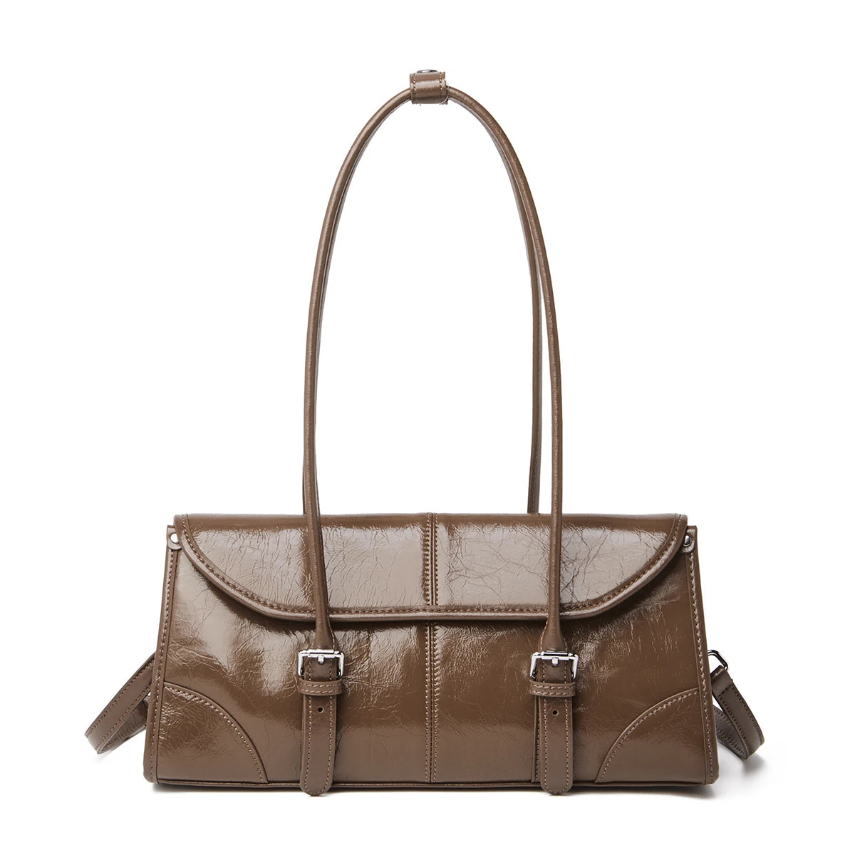 FOXER Lady's Shoulder Bag Genuine Leather Cross Body Bag 2025 Autumn Winter Large Capacity Travel Bag Commute Work Elegant