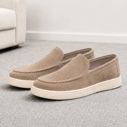 Scarpe casual da uomo estive, comode, con plateau, mocassini di design, traspiranti, slip-on, scarpe da ufficio piatte da uomo