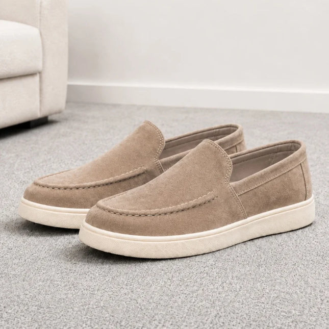 Scarpe casual da uomo estive, comode, con plateau, mocassini di design, traspiranti, slip-on, scarpe da ufficio piatte da uomo