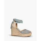 Corina brand esparto wedges espadrilles with blue natural jute wedge PlatiNum