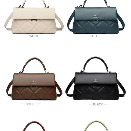 Women's Bag New Trend Korean Handbags Designer Luxury Brand Ladies Shoulder Bags Soft Leather Fashion Versatile Crossbody Bags PlatiNum