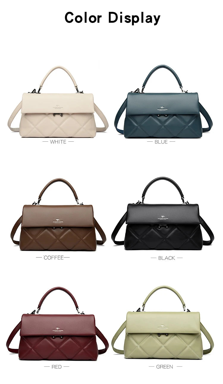 Women's Bag New Trend Korean Handbags Designer Luxury Brand Ladies Shoulder Bags Soft Leather Fashion Versatile Crossbody Bags PlatiNum