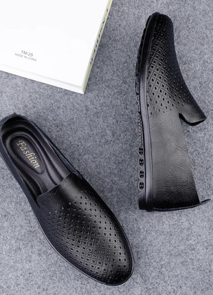 Scarpe da uomo in vera pelle Casual formali mocassini da uomo mocassini estate italiana traspirante Slip on scarpe da barca maschili Over Size 50 51