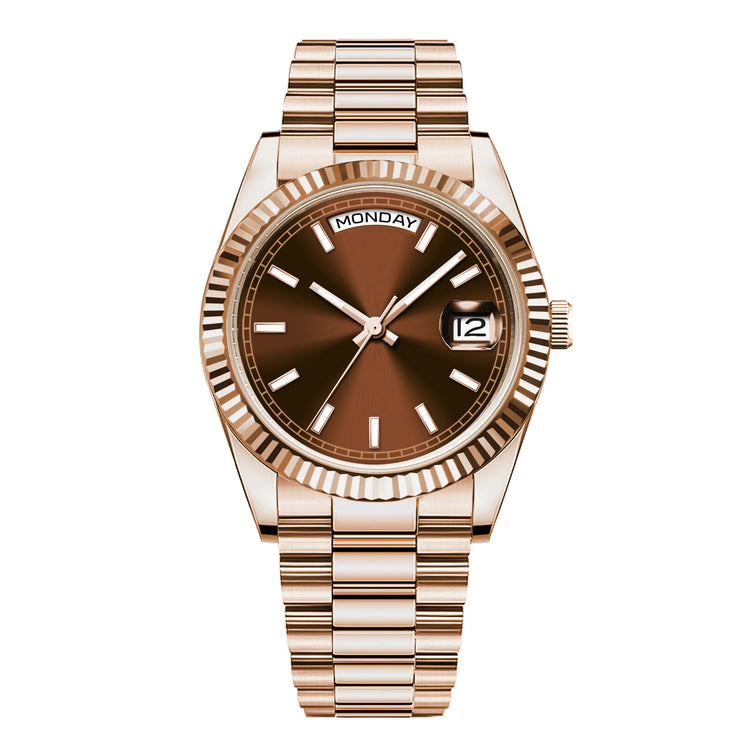 Custom Logo Diy 36/39MM Dial Automatic Mechanical Watches For Man Week Date Type Sapphire Luxury Waterproof Diving Man Watches