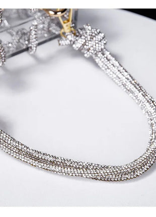 Classic 2025 Acrylic Box Bag with Woven Diamond Rope Handheld Evening Women's Bag Transparent Dinner Handbag European Style PlatiNum