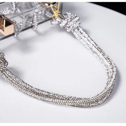 Classic 2025 Acrylic Box Bag with Woven Diamond Rope Handheld Evening Women's Bag Transparent Dinner Handbag European Style PlatiNum