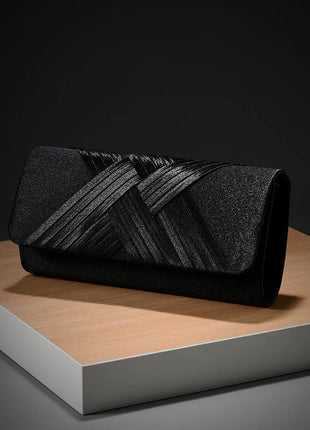 Luxury Stripes Designer One-shoulder bag Envelope Evening Clutch Bags hardware shoulder bag women wedding party gift bag PlatiNum