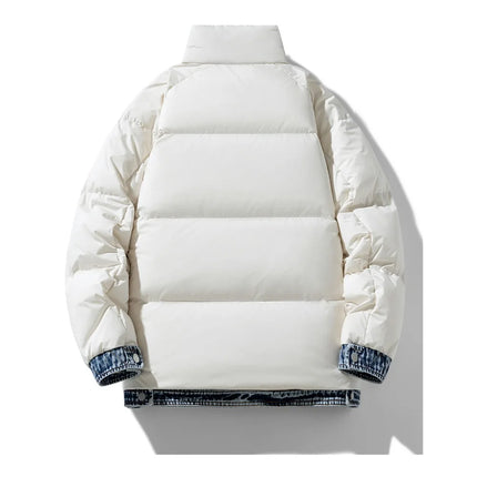 2025 Autumn and Winter New Down Jacket Fashionable Thickened Short Hooded Bakery Jacket for Men
