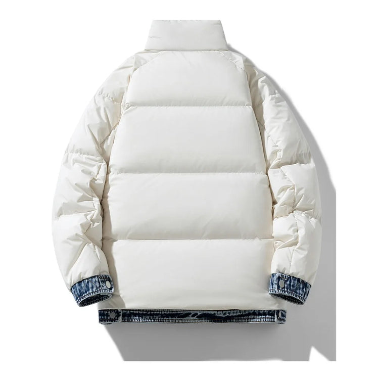 2025 Autumn and Winter New Down Jacket Fashionable Thickened Short Hooded Bakery Jacket for Men