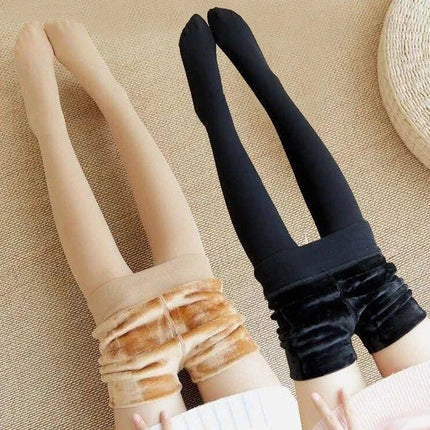 Winter Leggings Knitting Velvet Casual Legging High Elastic Lady's Warm Pants Skinny Pants for Women Polar Pantyhose PlatiNum