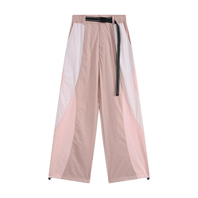 Outdoor Mountain Quick Dry Cargo Pant Women Splice Fashion Straight Loose Casual Sport Pants Track Trousers Jogger Sweatpants