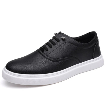 Big Size Fashion Casual Sneakers for Men Spring Autumn New Designer Board Shoes Male Black White Leather Zapatos De Hombre