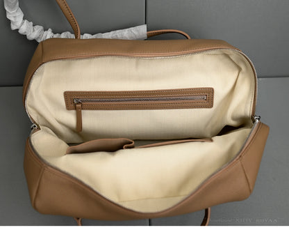 XHTY Genuine Leather Shoulder Bag Underarm Bag Women Soft Large Capacity Bowling Bag Simple Fashion Top Layer Cowhide New Model