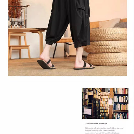 Pantaloncini estivi da uomo Casual leggeri larghi streetwear pantaloni al polpaccio moda comodi e traspiranti nuovi pantaloni a gamba larga da uomo