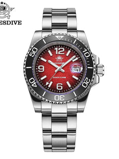 ADDIESDIVE 41mm Watches Japan 2115 Quartz Movement Luminous 200m Waterproof Dive Ceramic Bezel 316L Stainless Steel Man Watches