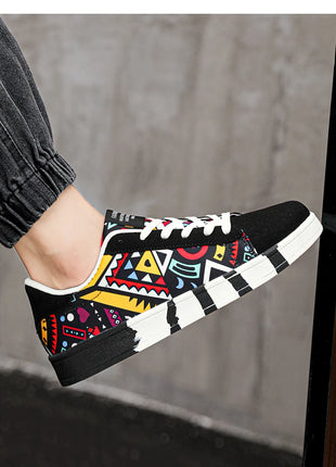 Nuove Scarpe Estive alla Moda per Uomo, Sneakers Sportive Antiscivolo da Passeggio, Scarpe Casual in Tela con Motivi, Zapatos Maschili