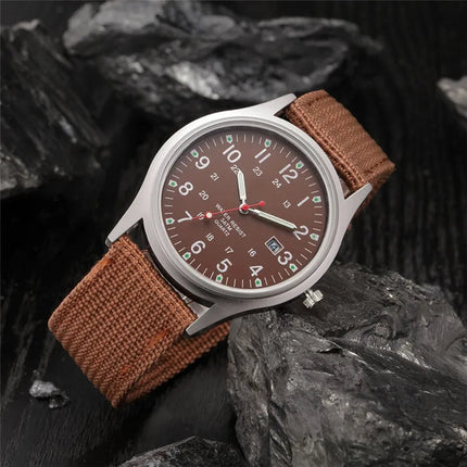 Ragazzi marca orologi economici uomo moda casual cinturino in nylon sport esercito regali data orologio da polso al quarzo fluorescente Relogio Masculino platinumshop