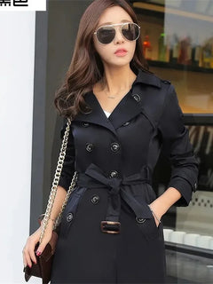 Xiaoxiangfeng Jacket Women2026Spring Autumn Winter New Fashion Windbreaker British Style Long Trench Coat Loose Female Outerwear