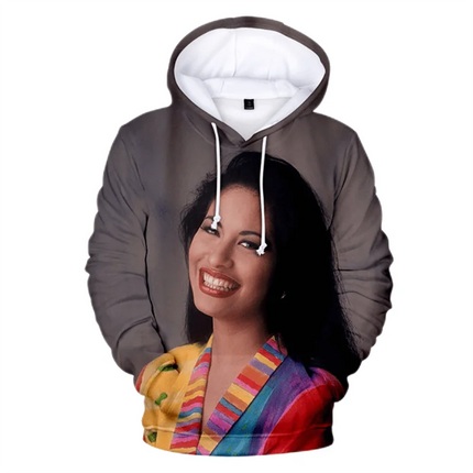 Sexy Singer Selena Quintanilla 3D Print Hoodies Men Women Hip Hop Oversized Pullover Hooded Sweatshirts Streetwear Man Clothing