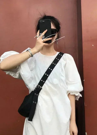 Women Armpit Bag New Nylon Bucket Fashion Solid Zipper SOFT Shoulder Bag Purses and Handbags Luxury Designer Black Tote Bag PlatiNum