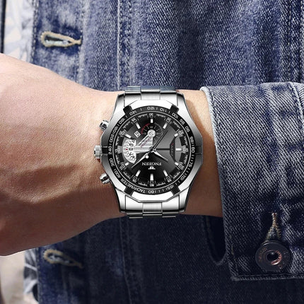 2024 Top Brand di Lusso Orologio di Moda Casual Militare Al Quarzo Sport Orologio Da Polso In Acciaio Pieno Impermeabile Orologio da Uomo Relogio Masculino platinumshop