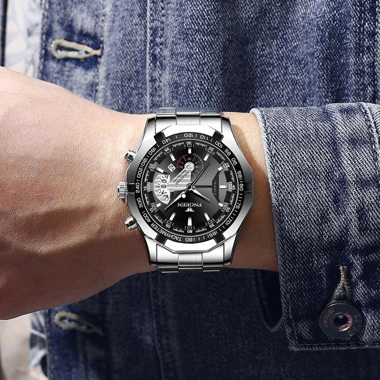 2024 Top Brand di Lusso Orologio di Moda Casual Militare Al Quarzo Sport Orologio Da Polso In Acciaio Pieno Impermeabile Orologio da Uomo Relogio Masculino platinumshop