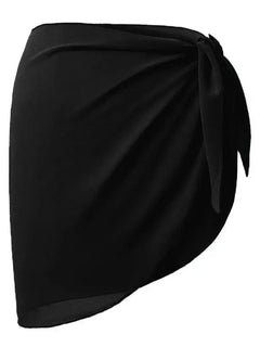 Elegante Copricostume Corto in Chiffon per Donna, Sciarpa Avvolgente da Spiaggia